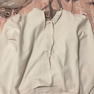 White kinda aw through kids shirt